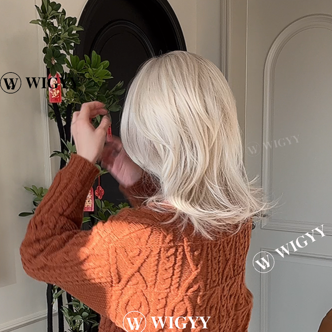 Leona - Wigyy Blonde Side Parting Daily Use Elegant Wig