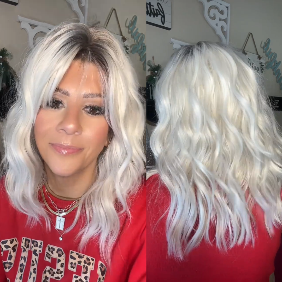 Marjorie - Wigyy Gorgeous Wave Daily Use Elegant Wig with Bang