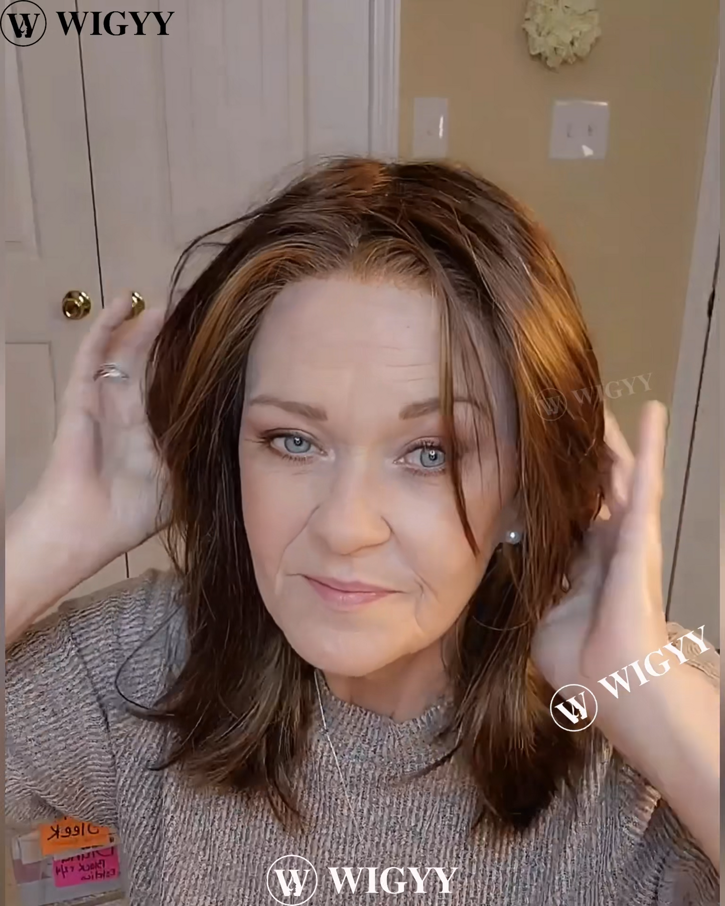 Hazel - Wigyy Straight Highlighted Elegant Wig