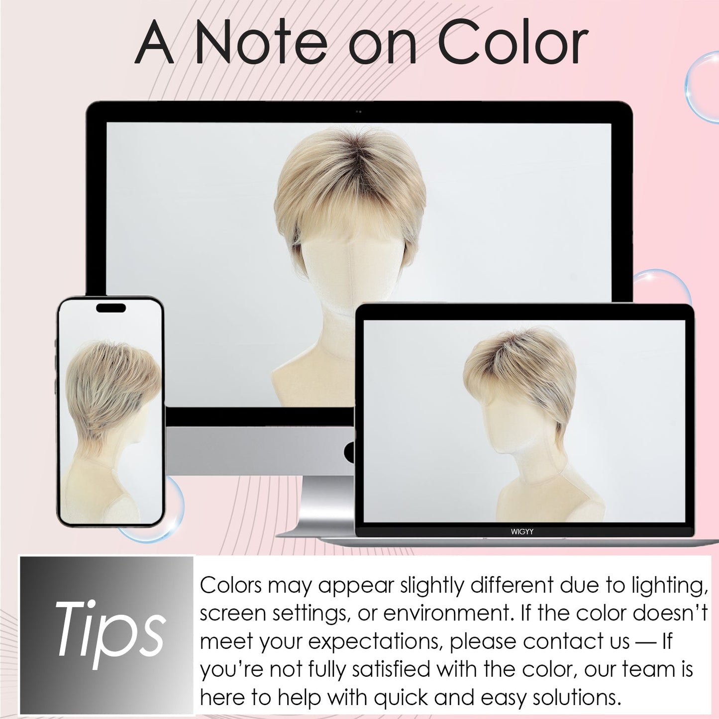 Tamsin - Short Ombre Blonde Pixie Cut Wigs