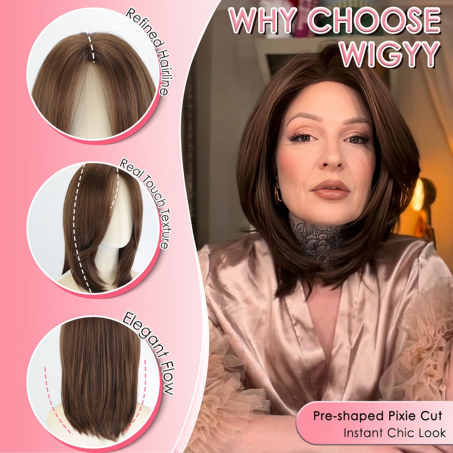 Edith - Wigyy Daily Use Soft Elegant Wig