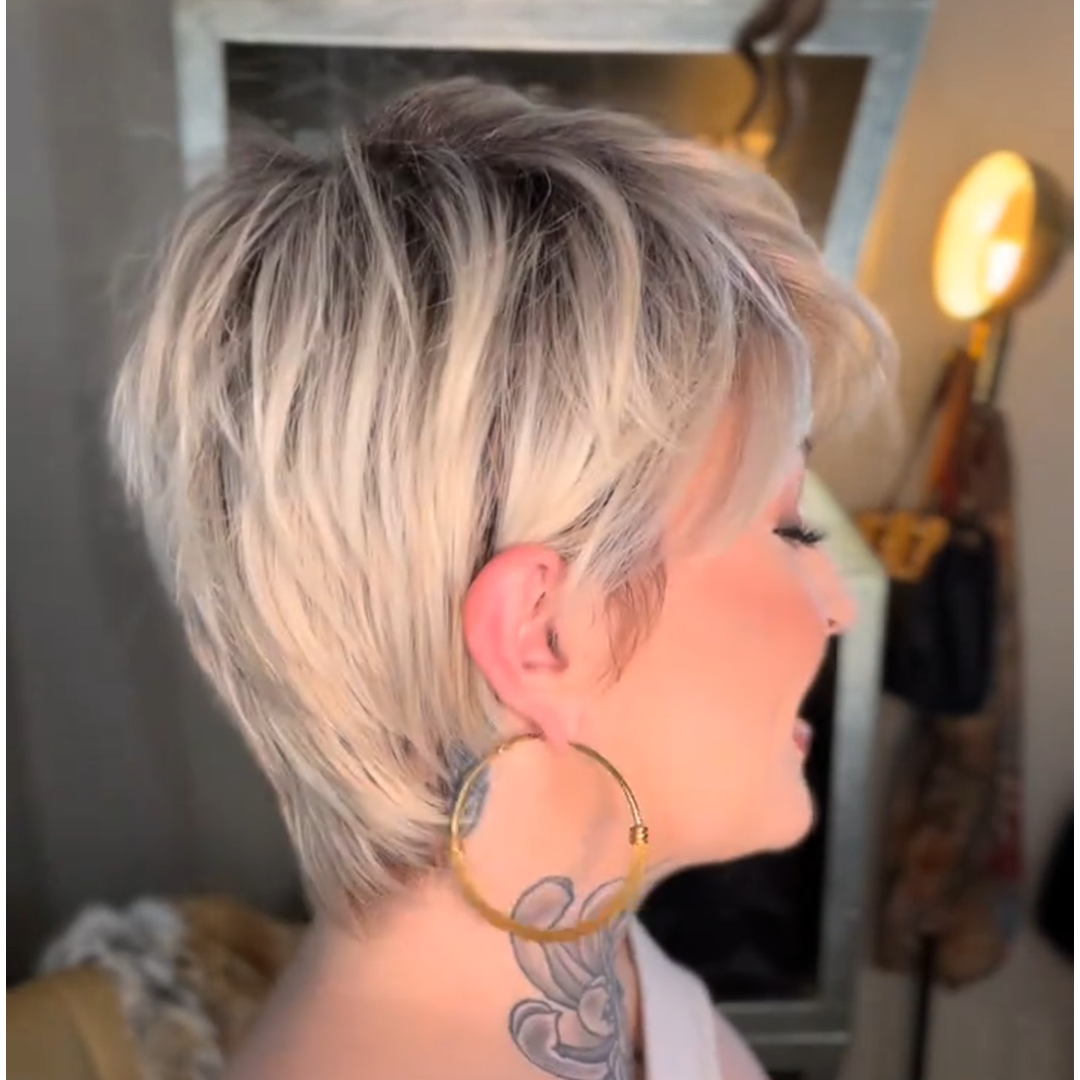 Tamsin - Short Ombre Blonde Daily Use Pixie Cut Wigs