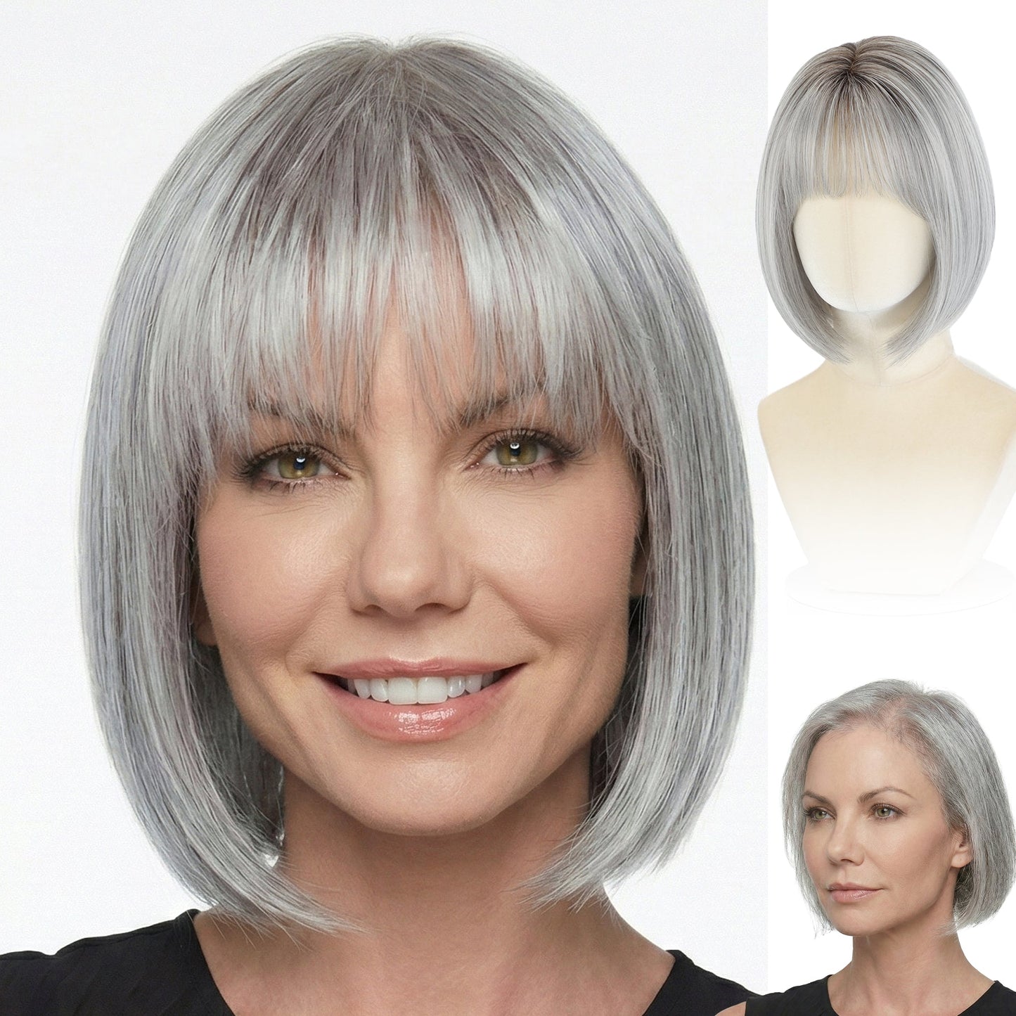 Perla - Wigyy Blonde Bob Elegant Wig with Bang