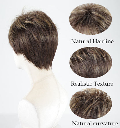 Doris - Wigyy Pixie Boy Short Synthetic Elegant Wigs