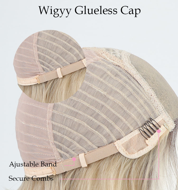 Estelle - Wigyy Mono-Front Blonde Highlighted Lightweight Softly Bob