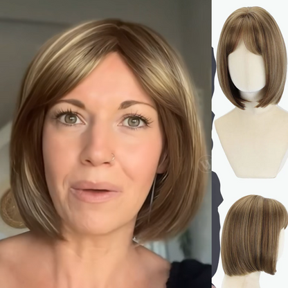 Perla - Wigyy Blonde Bob Elegant Wig with Bang
