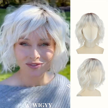 Flash Sale - Mabel - Wigyy Shoulder Length Daily Use Curl Elegant Wig