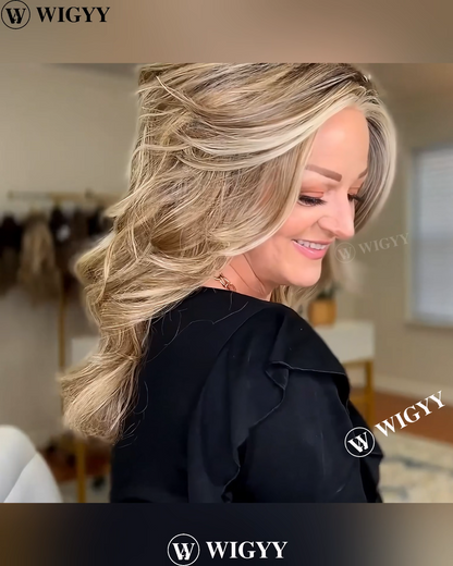 Loretta - Wigyy Mono-Front Highlighted Curl Elegant Wig