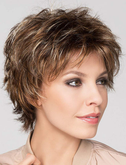 Hilda - Brown Highlight Short Pixie Wigs