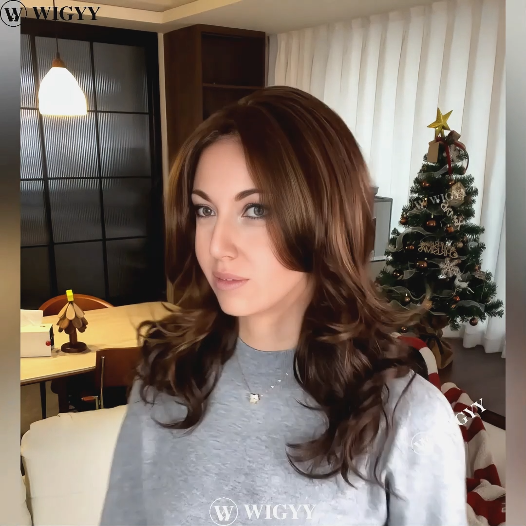 Gladys - Wigyy Brown Highlighted Curl Daily Use Wig