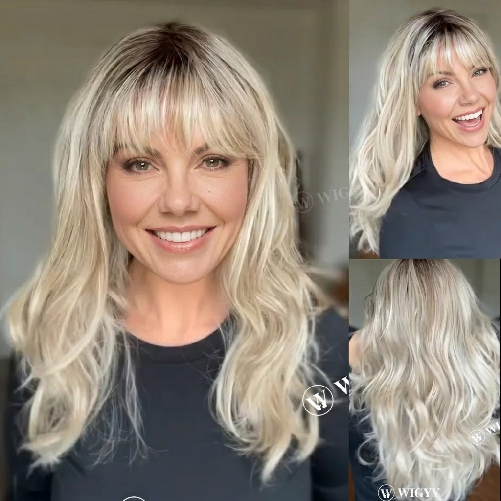 Imogen - Wigyy Blonde Curl Wig with Bang