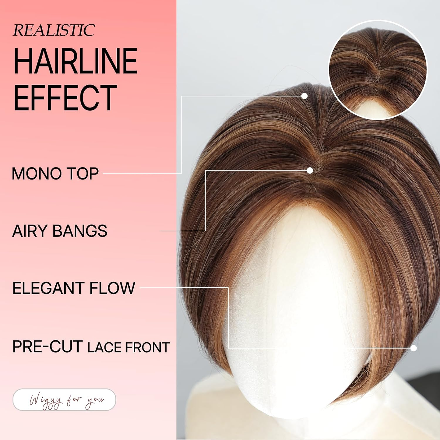 Raven - Sleek Side-Swept Bob with Seamless Hairline