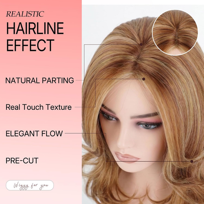 Rose - Wigyy Daily Use Shouder Length Curl Elegant Wig