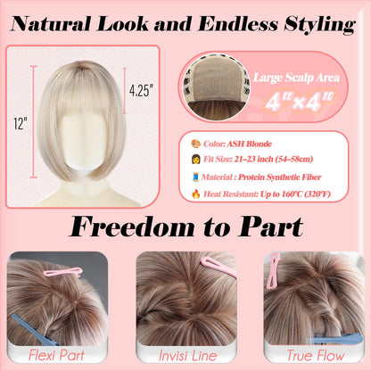 Perla - Wigyy Bob Elegant Wig with Bang