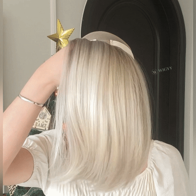 Estelle - Wigyy Mono-Front Blonde Highlighted Softly Bob Wig