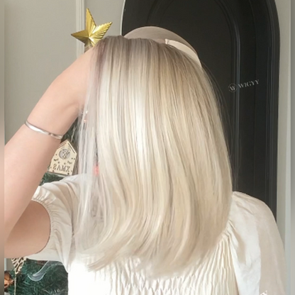 Estelle - Wigyy Mono-Front Blonde Highlighted Softly Bob Wig