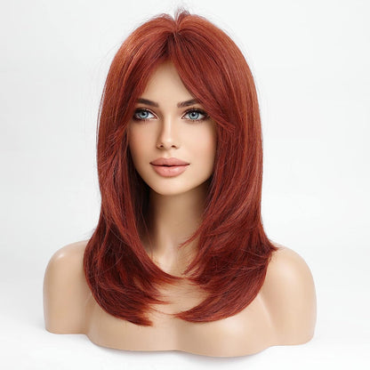 Synthetic Long Wigs  Hair with Bangs for Daily Use