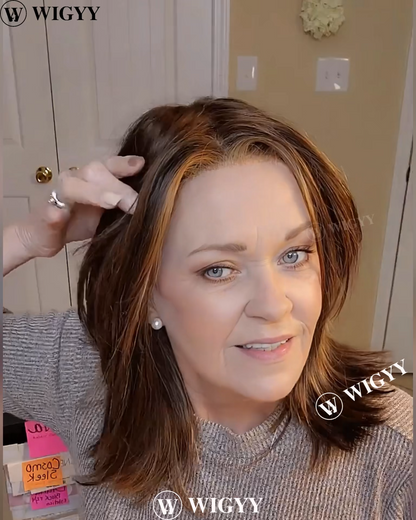 Hazel - Wigyy Straight Highlighted Elegant Wig