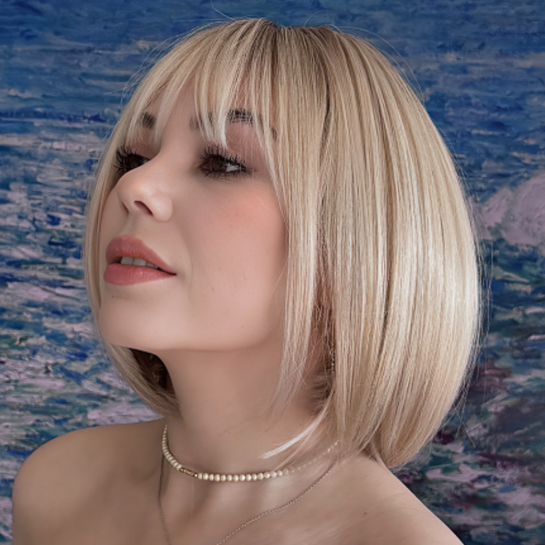 Perla - Wigyy  Daily Use Bob Elegant Wig with Bang