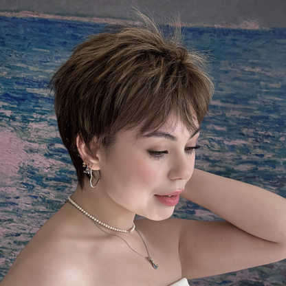 Doris - Wigyy Pixie Cut Hairstyles Daily Use Straight Elegant Wigs