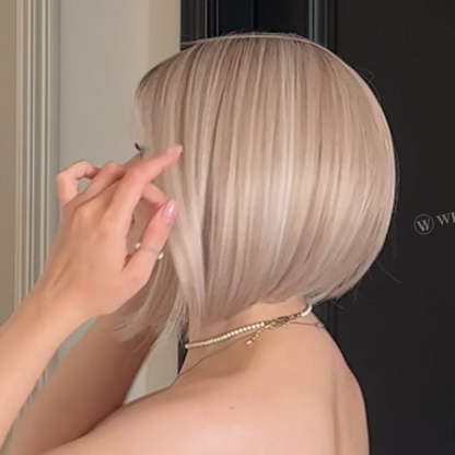 Perla - Wigyy  Daily Use Bob Elegant Wig with Bang