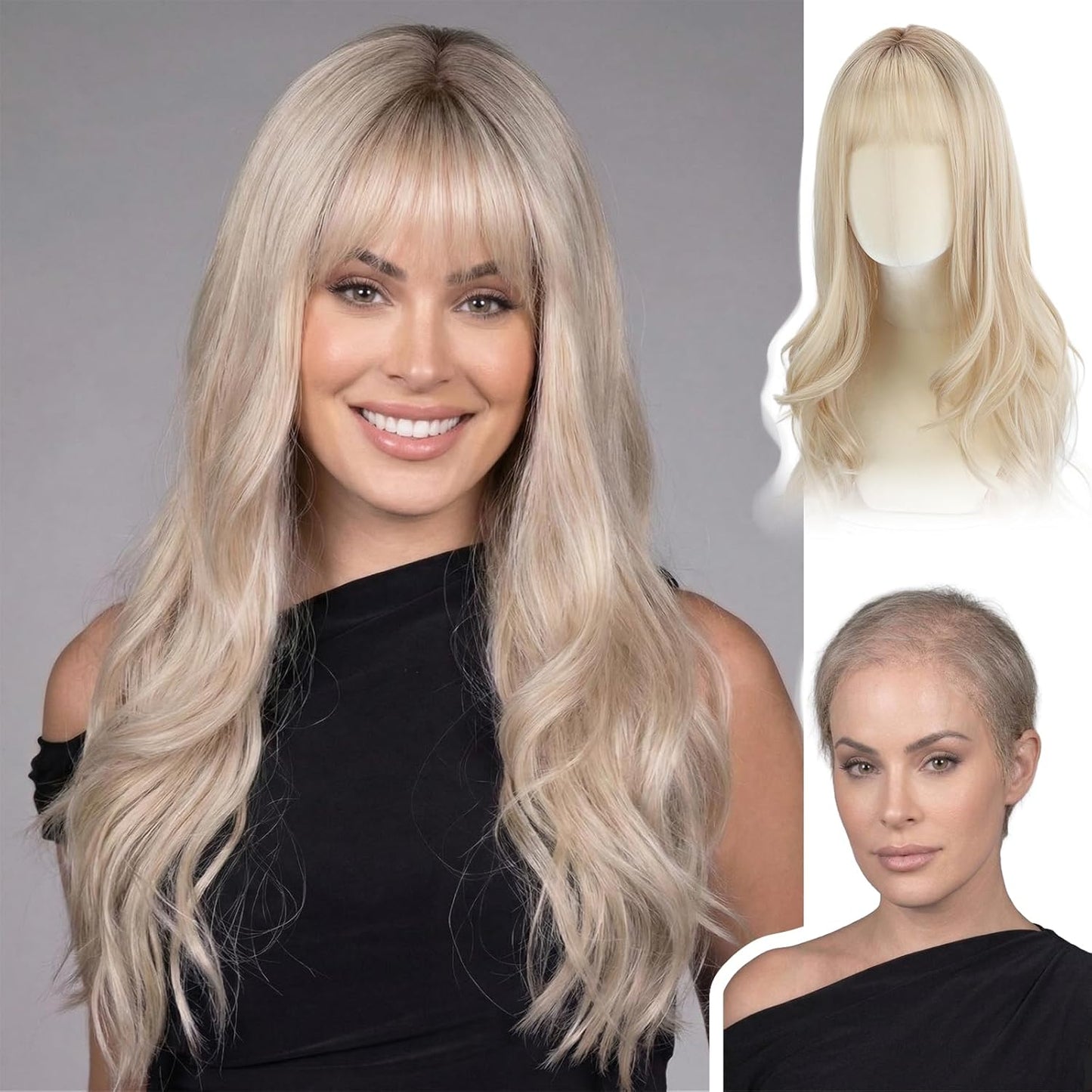 Imogen - Wigyy Blonde Curl Wig with Bang