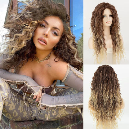 New Wave Golden Fluffy Hot Wigs