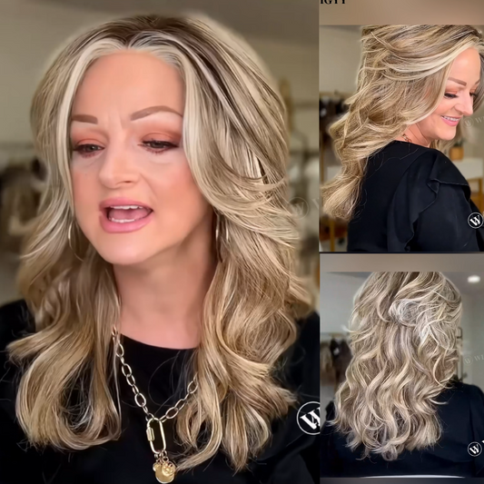 Loretta - Wigyy Mono-Front Highlighted Curl Elegant Wig