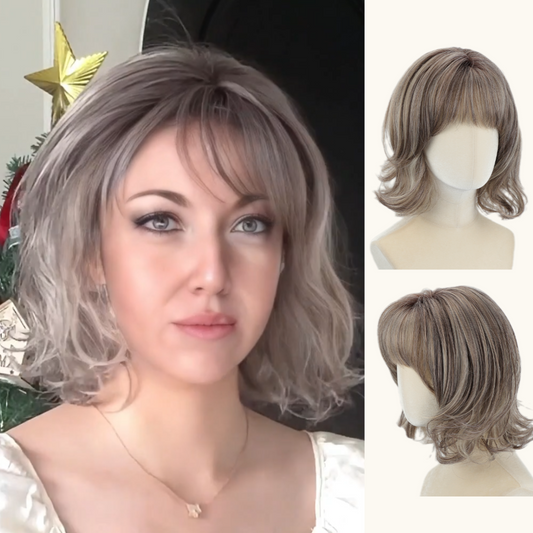 Nadine - Wigyy Curl Daily Use Shoulder Length Elegant Wig with Bang