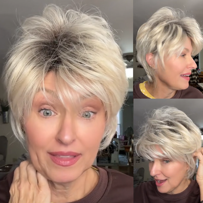 Tamsin - Wigyy Short Ombre Blonde Pixie Cut Wigs