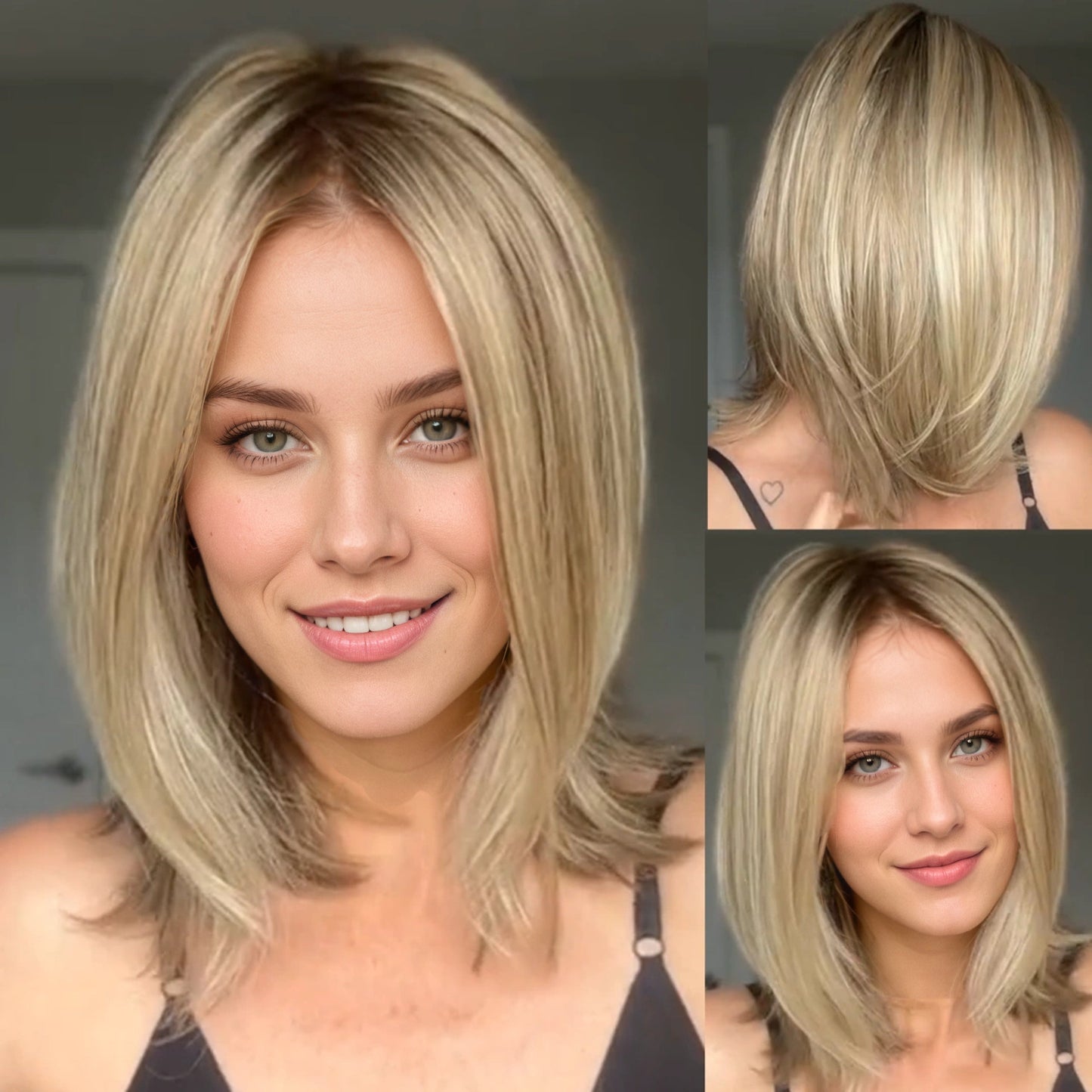 Edith - Wigyy Mono-Front Daily Use Grey Multi-style Elegant Wig
