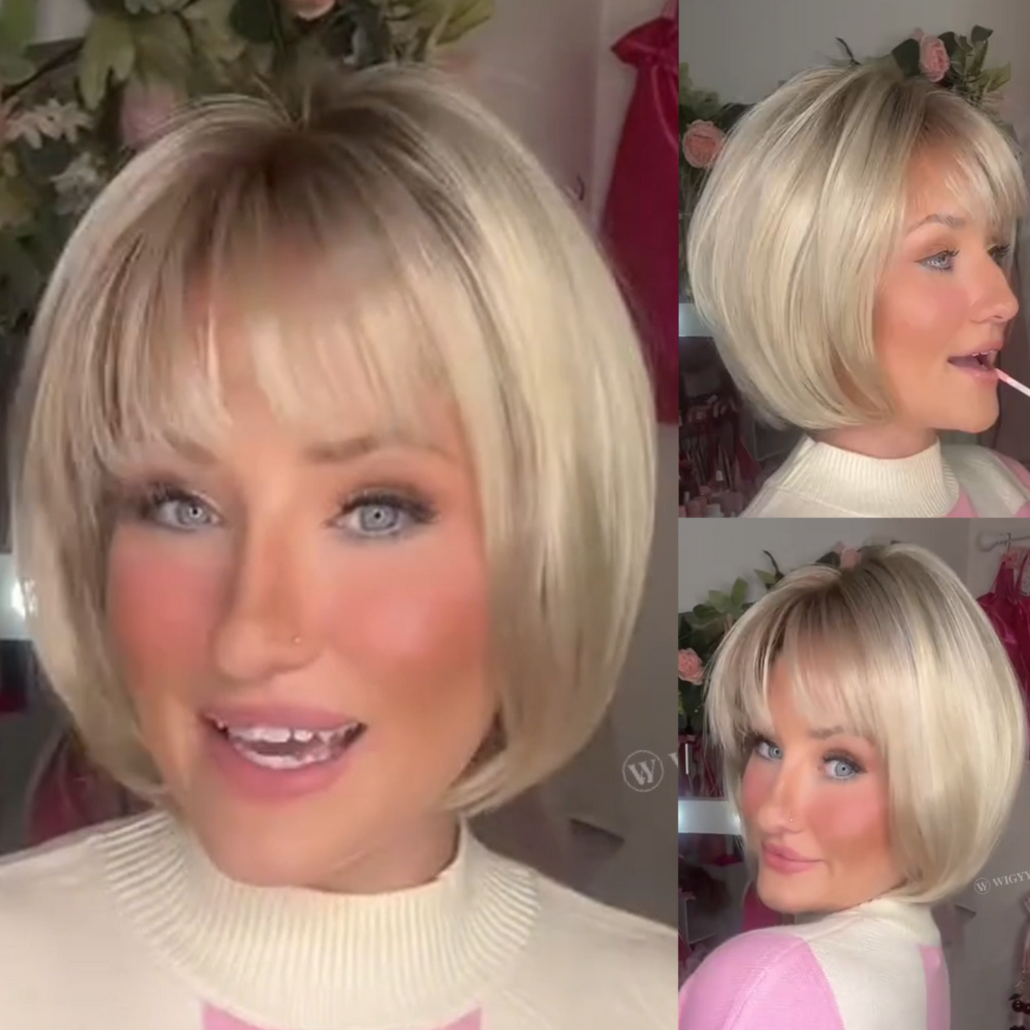 Clara - Wigyy Lightweight Highlighted Elegant Wig for White Women