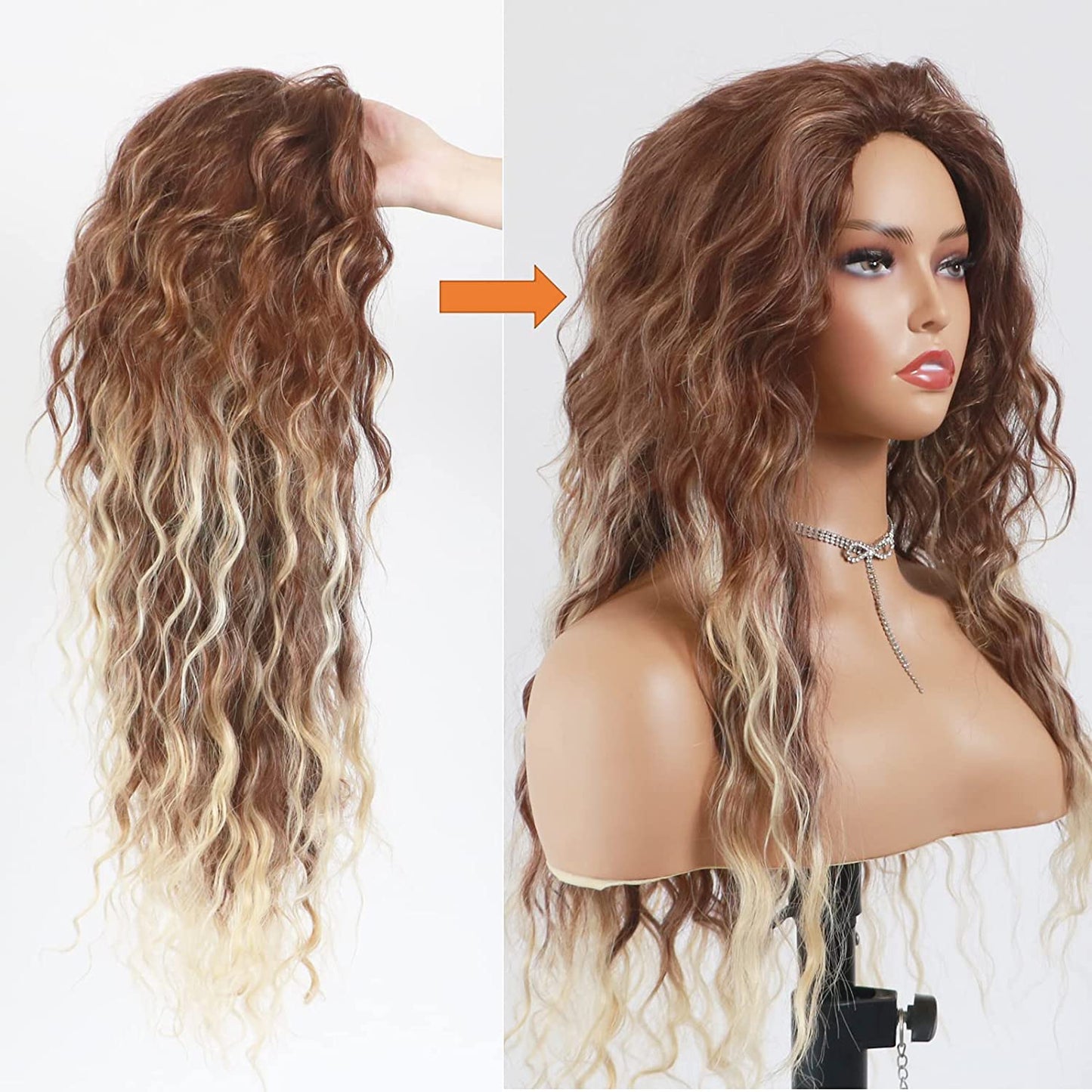 New Wave Golden Fluffy Hot Wigs