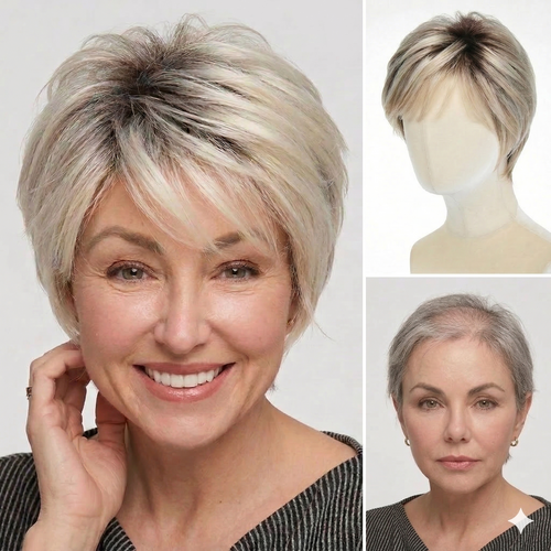 Tamsin - Wigyy Short Ombre Blonde Pixie Cut Wigs