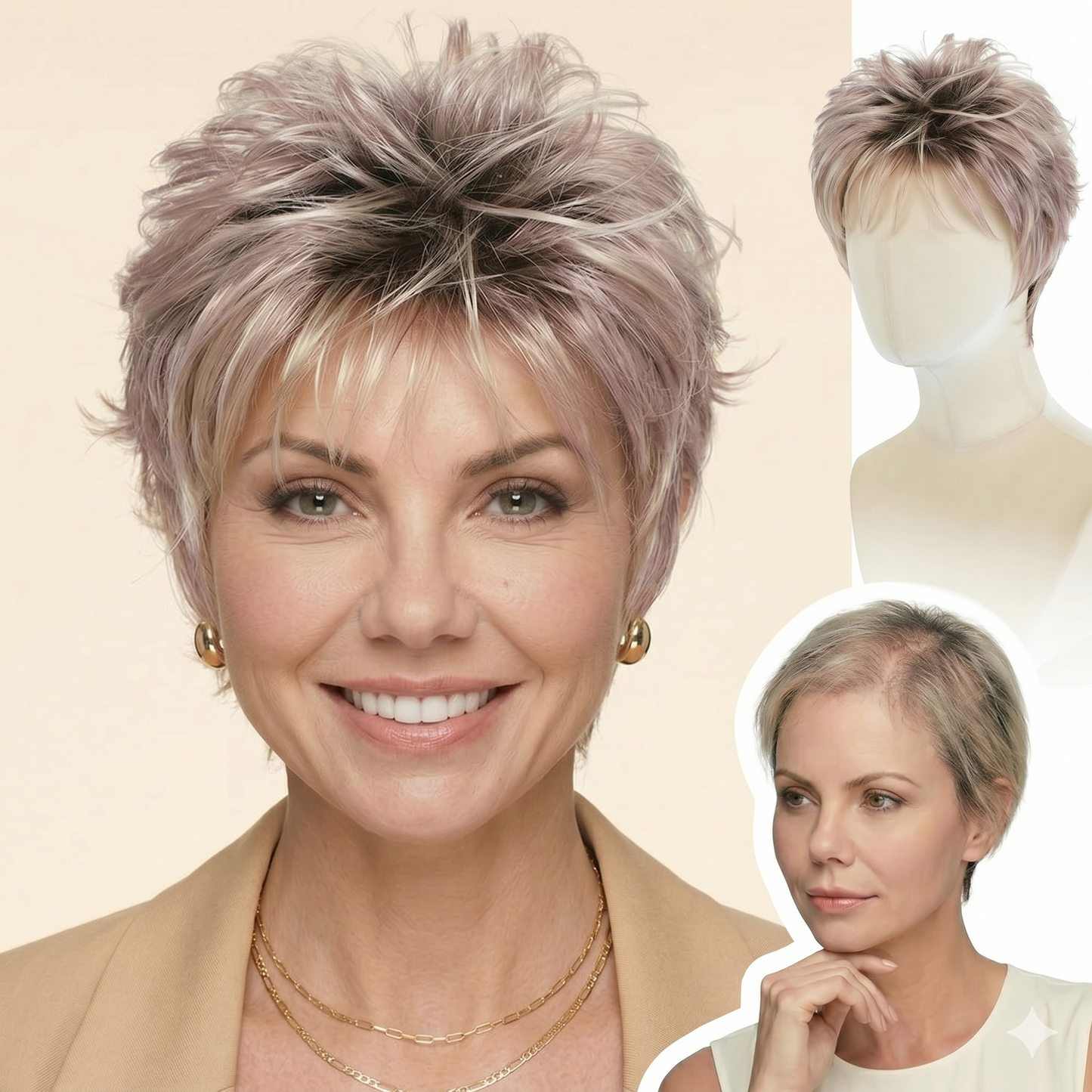 Harriet - Wigyy Vintage Pixie Cut Daily Use Elegant Wig
