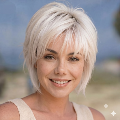 Alma - Short Brown Cute Wigs for Women