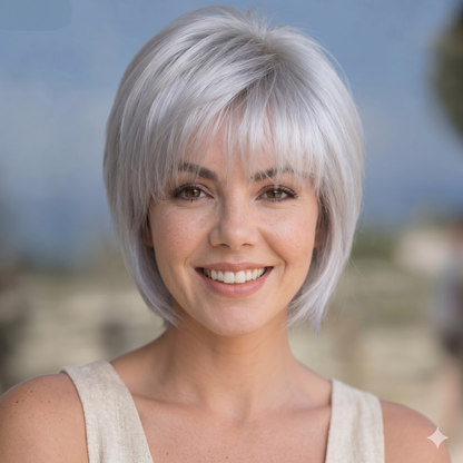 Alma - Short Brown Cute Wigs for Women
