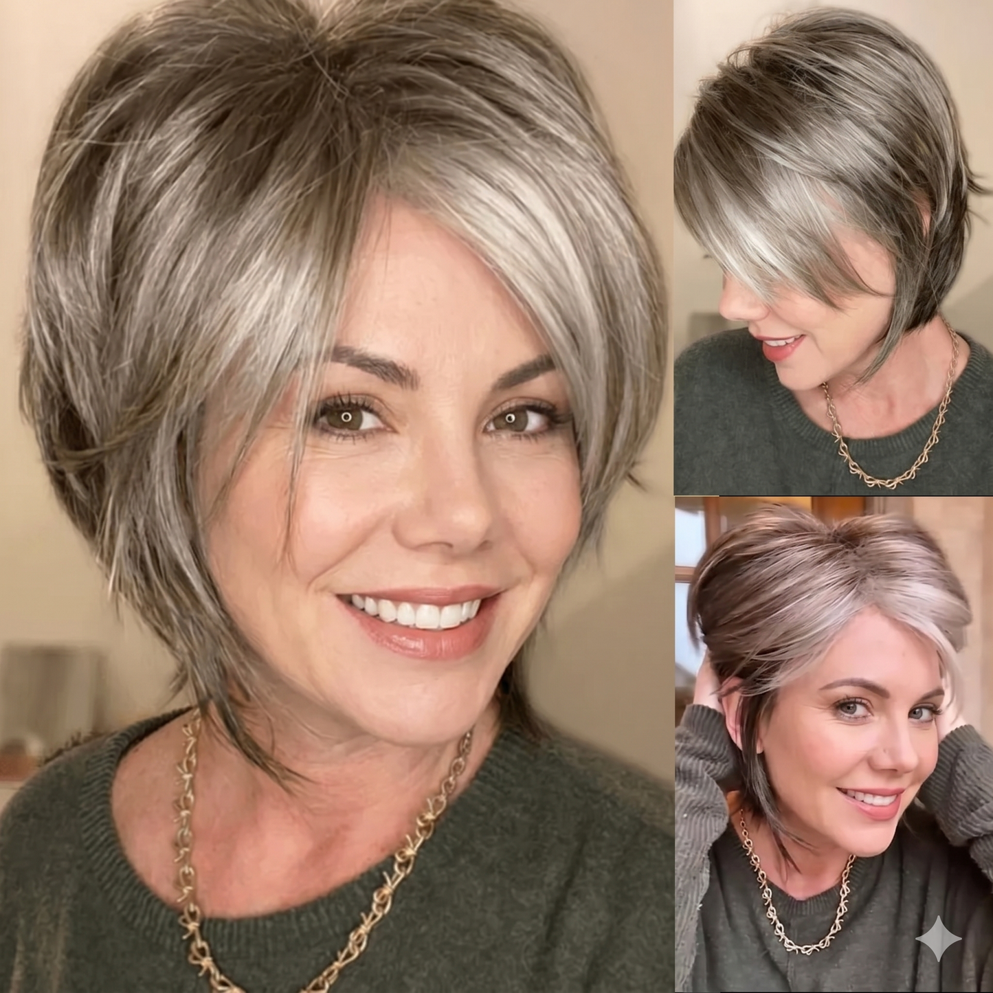 Alma - Short Platinum Blonde Daily Use Wigs for Women