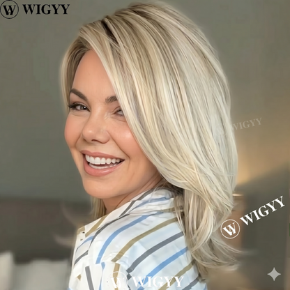 Leona - Wigyy Blonde Side Parting Elegant Wig