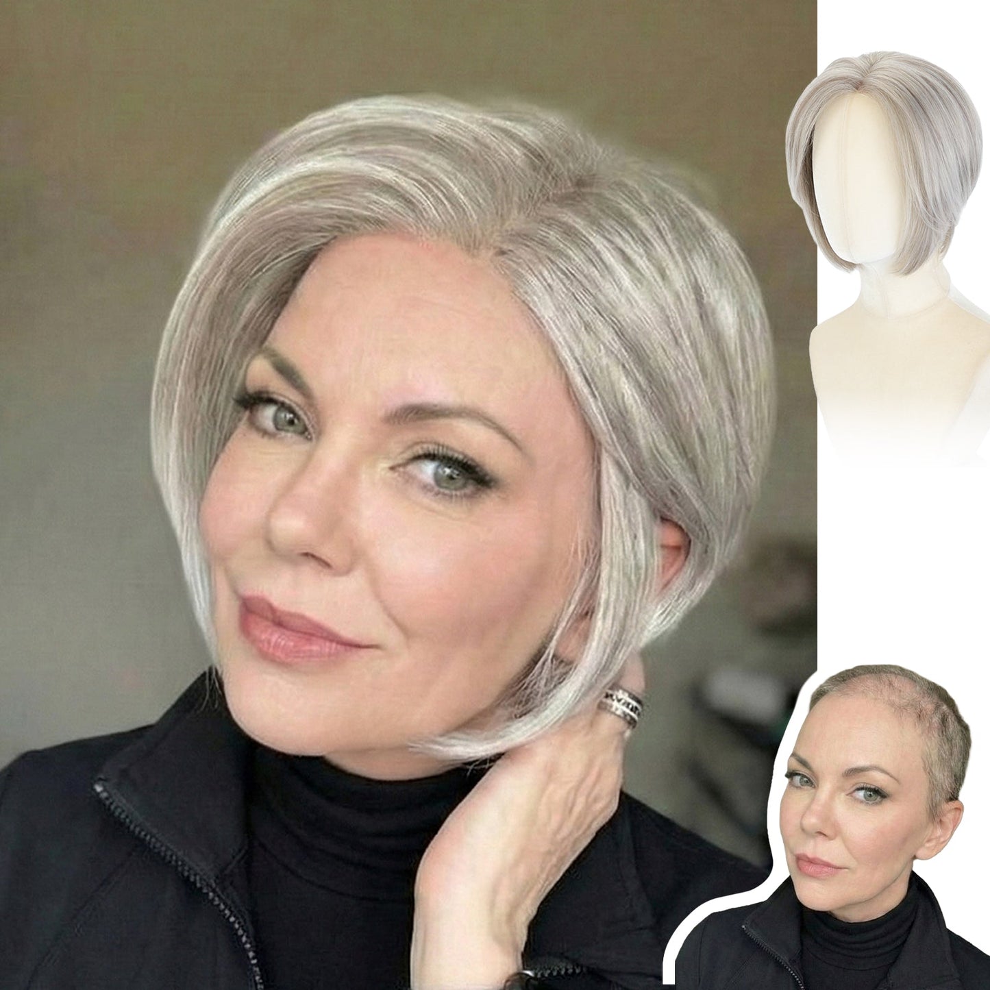 Raven - Sleek Face-Framing Mono-Front Bob