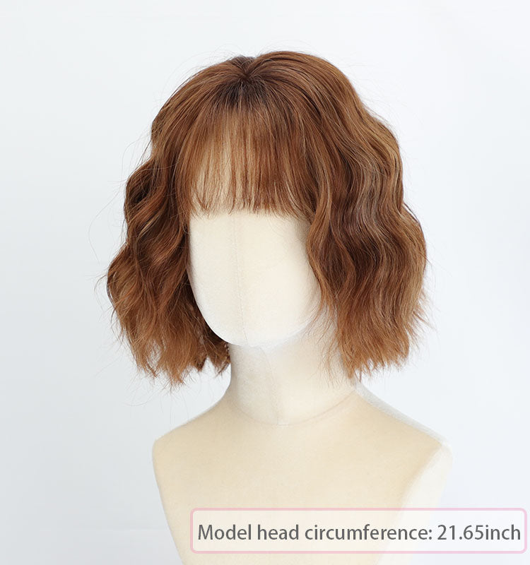 Bernice - Wigyy Wave Bob Breathable Elegant Wig with Bang