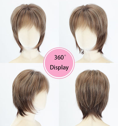 Alma - Short Grey Daily Use Wigs for Women
