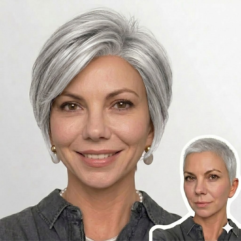 Camilla - Wigyy Straight Brown Highlighted Layered Cut Elegant Wig