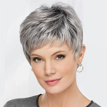 Gertrude - Wigyy Natural Layered Pixie with Wispy Fringe