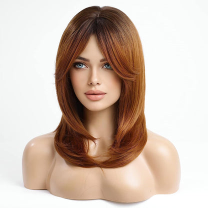 Synthetic Long Wigs  Hair with Bangs for Daily Use