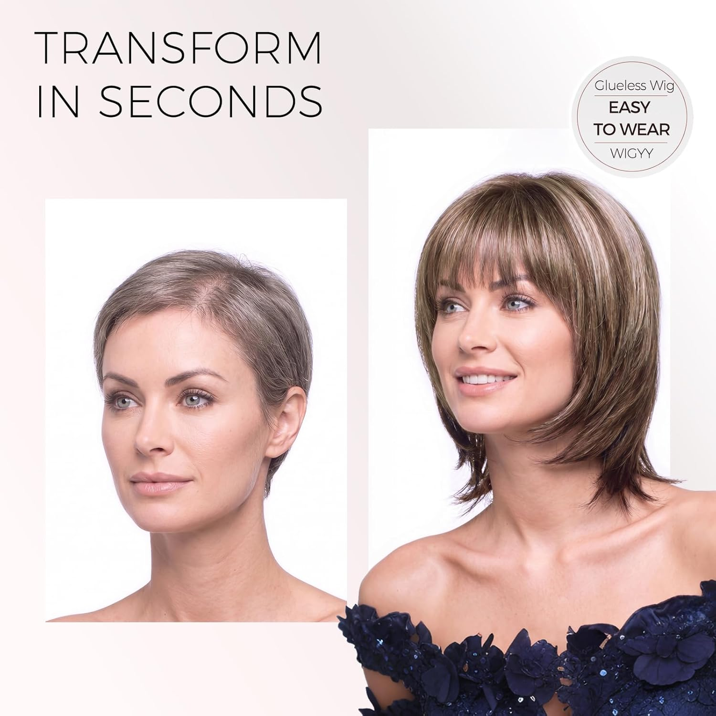 Alma - Short Brown Wigs for Women