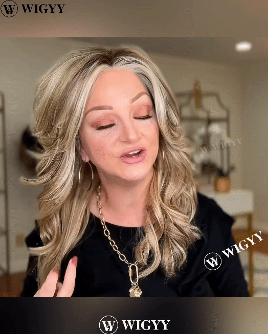 Loretta - Wigyy Mono-Front Highlighted Curl Elegant Wig