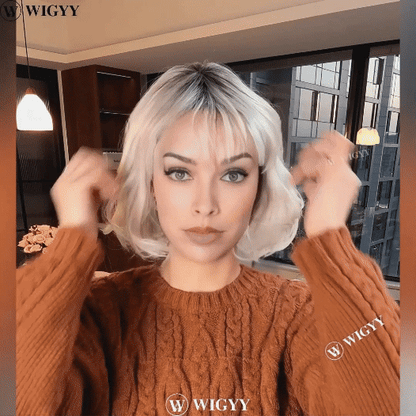 Chloe - Wigyy Daily Use Curl Bob Wig with Bang