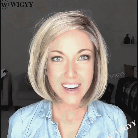 Estelle - Wigyy Mono-Front Blonde Highlighted Lightweight Softly Bob
