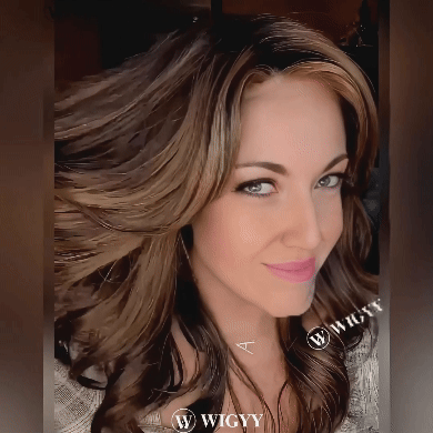 Gladys - Wigyy Brown Highlighted Curl Wig